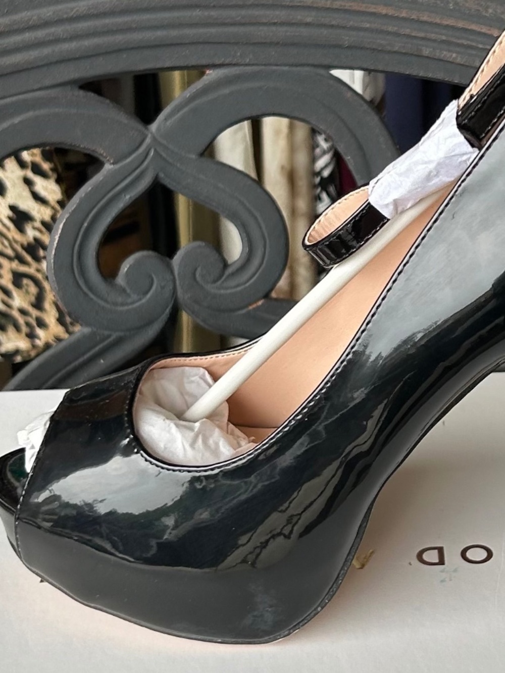 NWT Good American Dream Paris High Heel Platform Dress Shoe Size 8